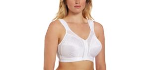Playtex Women's Plus Size Front-Close Bra with Flex Back,White,38C