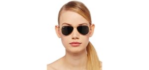 Ray-Ban Unisex-Adult RB3044 Small Metal Sunglasses, Gold/Green, 52 mm