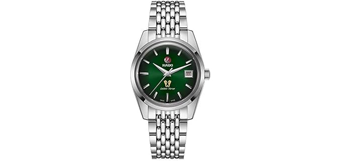 Rado Golden Horse Swiss Automatic Watch with Stainless Steel Strap, Silver, 21 (Model: R33930313), Green